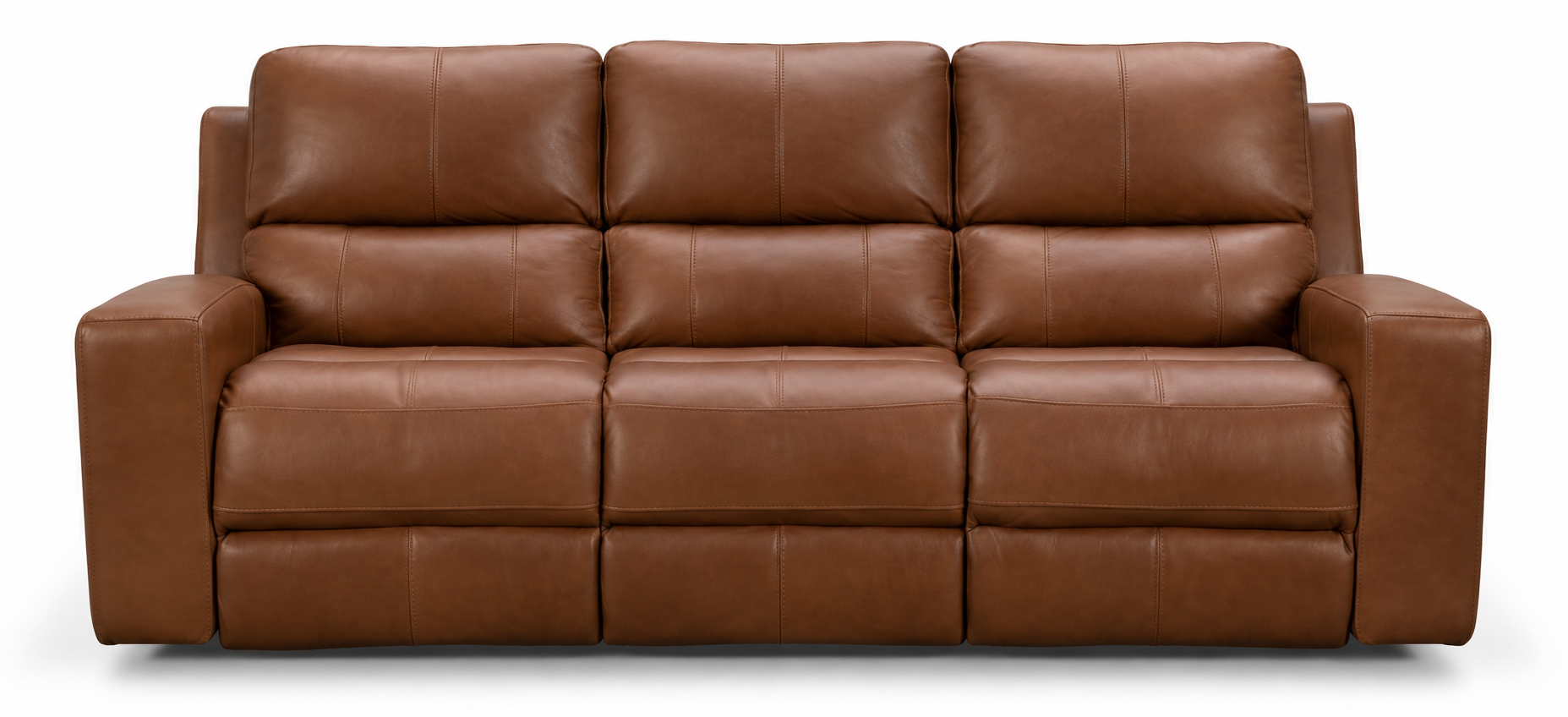 Apex Power Reclining Leather Sofa or Set With Power Tilt Headrest | Power Lumbar
